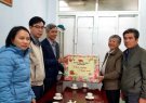 Đồng chí Lê Quang Trung Phó Chủ tịch UBND huyện đi thăm, chúc tết các đồng chí nguyên lãnh đạo huyện đã nghỉ hưu và các gia đình chính sách ở các xã Đồng Tiến và Đồng Thắng