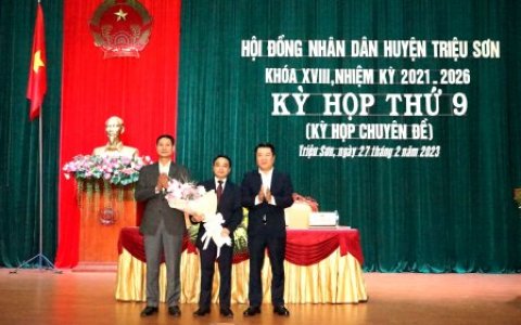 HĐND huyện Triệu Sơn tổ chức kỳ họp chuyên đề, bầu bổ sung chức danh Chủ tịch UBND huyện, nhiệm kỳ 2021-2026.
