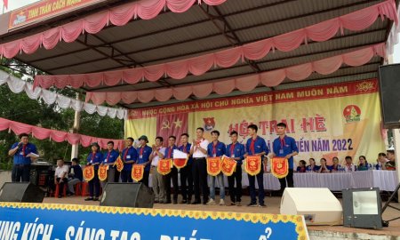 Xã Đồng Tiến tổ chức hội trại hè thanh thiếu nhi năm 2022